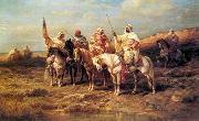Arab or Arabic people and life. Orientalism oil paintings  355